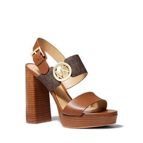 sandalias michael kors plataforma|sandalias de michael kors.